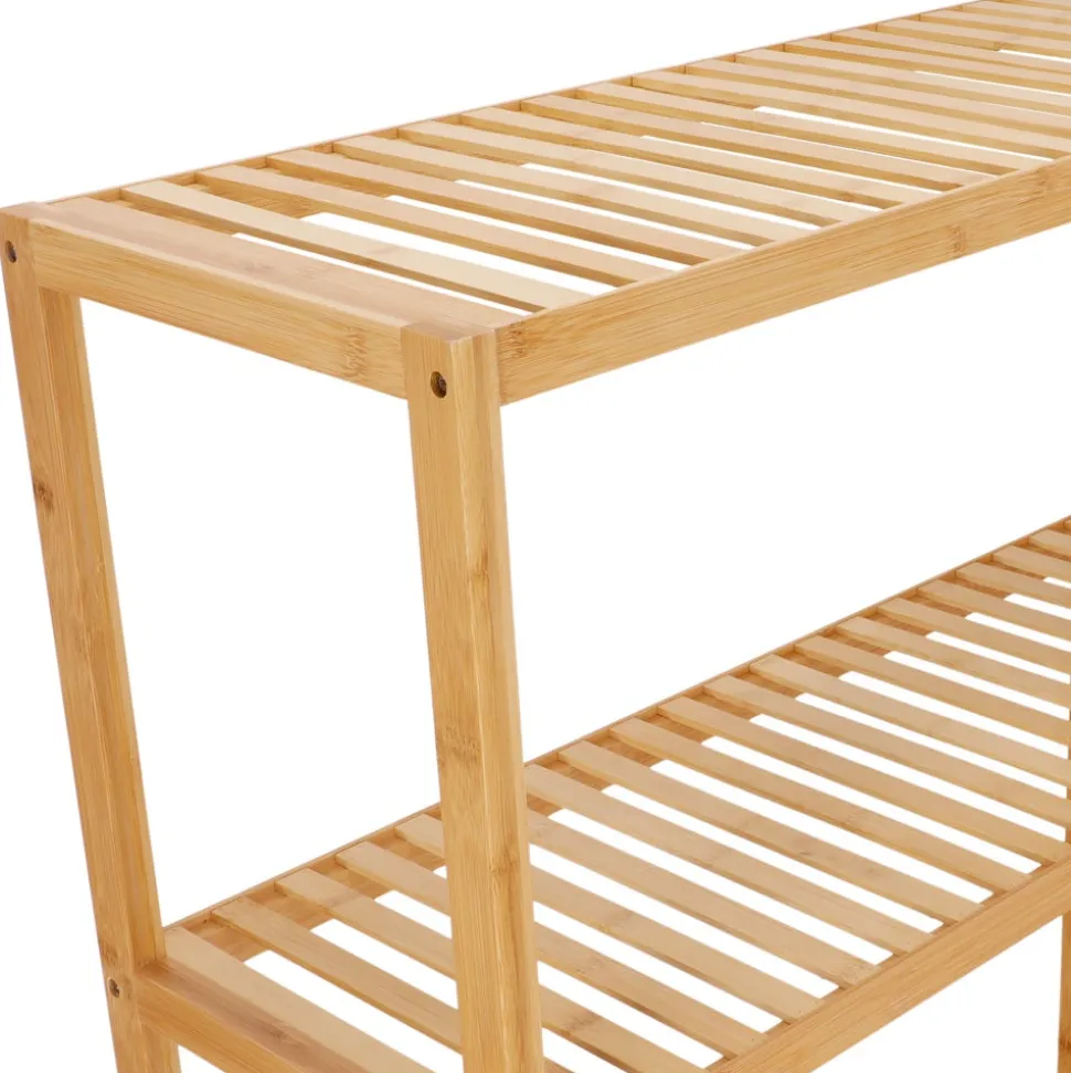Mueble lavadora de bambú 70x30x146 cm