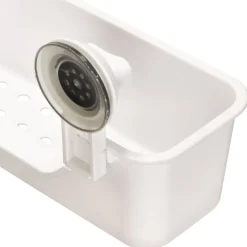 Organizador canasto plástico con succión 24,2x11,3x15,2 cm