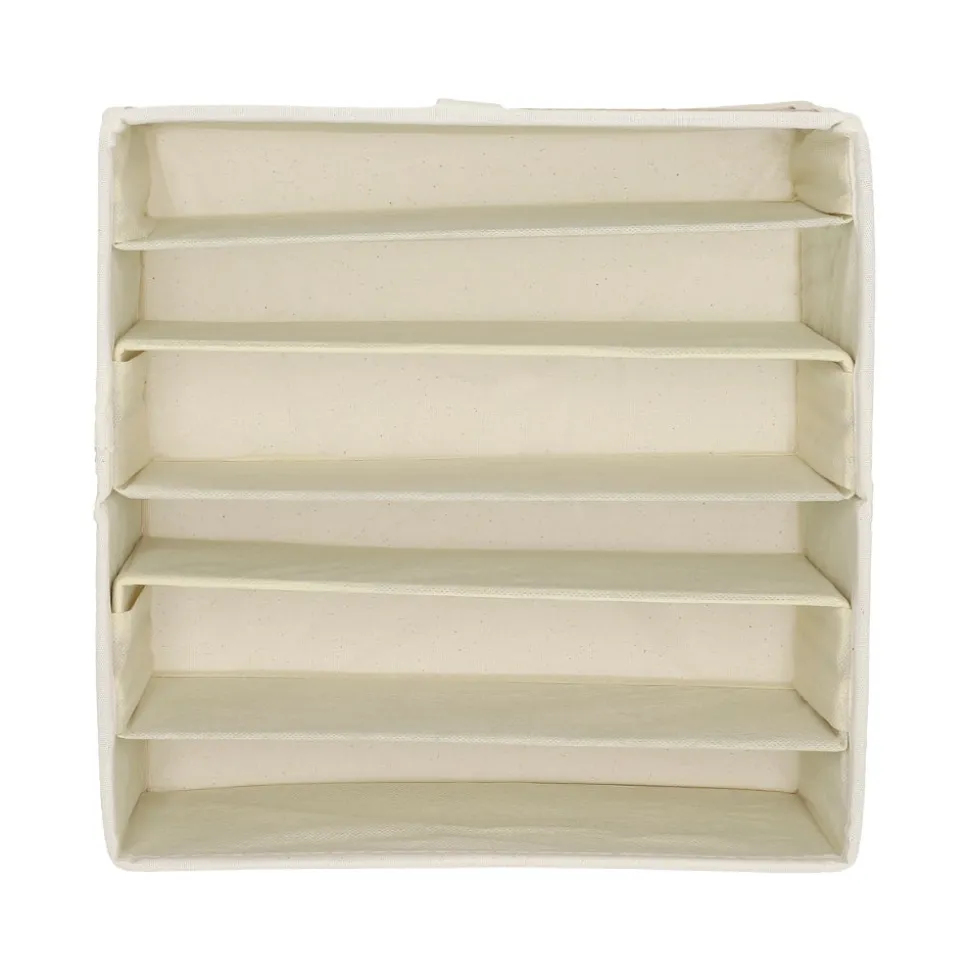 Organizador de brasier bambú y algodón 28x28x11 cm
