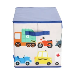 Organizador de tela tipo baúl 45x30x30 cm