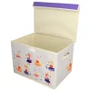 Organizador de tela tipo baúl 45x30x30 cm
