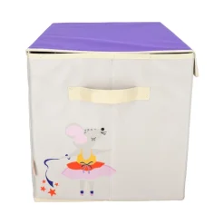 Organizador de tela tipo baúl 45x30x30 cm