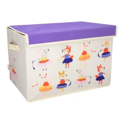 Organizador de tela tipo baúl 45x30x30 cm