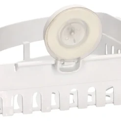 Organizador esquinero para baño con succión 25,2x25,2x12,7 cm