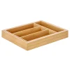 Organizador para cubiertos bambú extensible