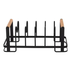 Organizador para tapas y tablas de metal y bambú