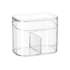 Organizador pequeño de plástico transparente 10,5x7,5x9 cm