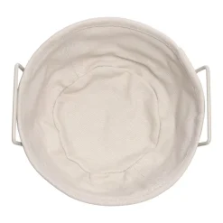 Panera de metal con forro de tela 20x11 cm