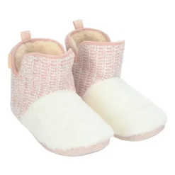 Pantufla bota rosada