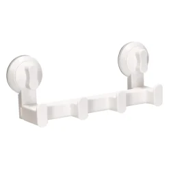 Percha triple para el baño con succión 24,5 x 6 x 9,5 cm