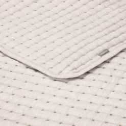 Piecera de algodón quilteada 80x220 cm