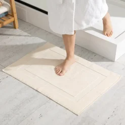 Piso de baño de algodón 70x50 cm