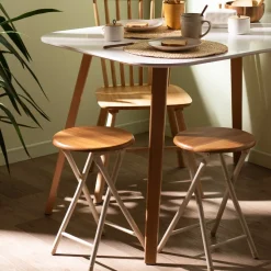 Piso de metal y mdf plegable 46x29 cm