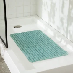 Piso rectangular para tina antideslizante 70x40 cm