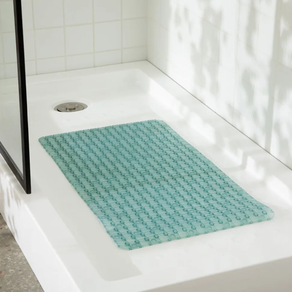 Piso rectangular para tina antideslizante 70x40 cm