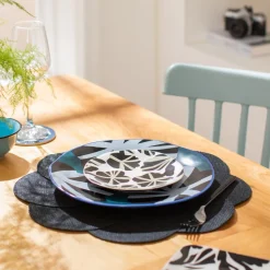 Plato de comida porcelana con diseño 27x2,5 cm