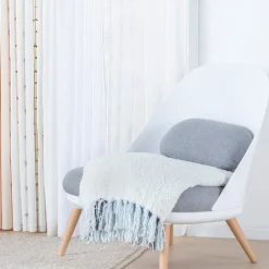 Poltrona Diseño con cojín Tela Melange Texturada