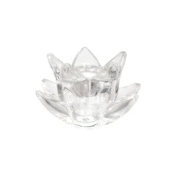 Porta T-Light Vidrio Flor 5x12 cm