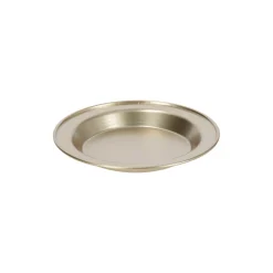 Portavela tipo plato de metal 12x15 cm