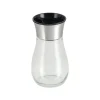 Salero de vidrio con tapa de plástico 125 ml