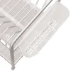 Secaplatos de alumnio con 2 niveles 51x24,5x34 cm