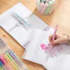 Set block de arte con marcadores glitter
