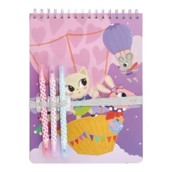 Set block de arte con marcadores glitter