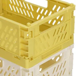 Set 2 canastos plegables de plástico 22x14,5x9 2 litros