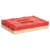 Set 2 canastos plegables de plástico 22x14,5x9 2 litros