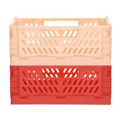 Set 2 canastos plegables de plástico 22x14,5x9 2 litros