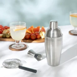 Set coctelera de acero inoxidable