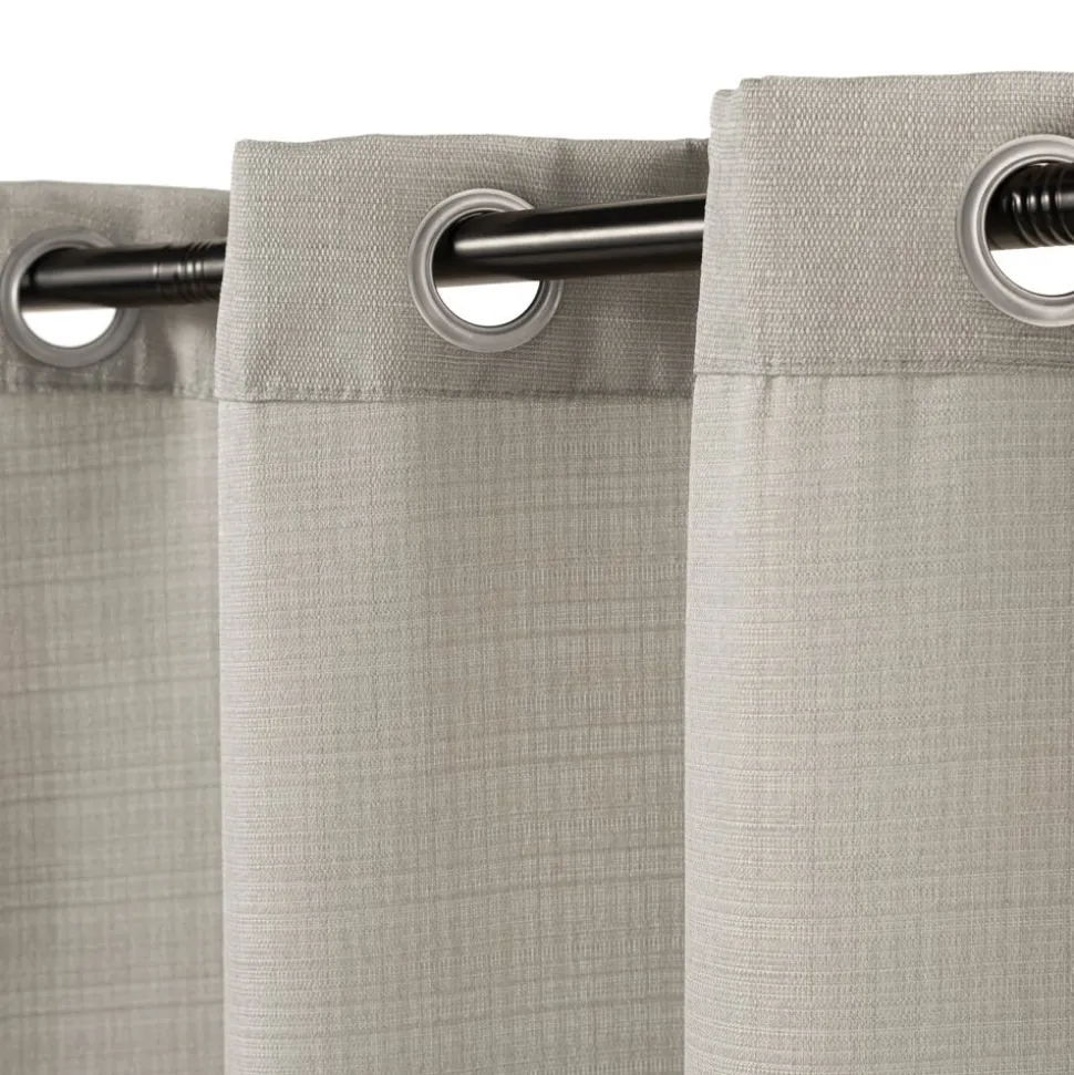 Set 2 cortinas texturadas con ojetillos 140x240 cm