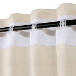 Set 2 cortinas texturadas con presillas 140x240 cm
