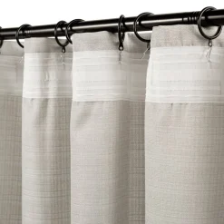 Set 2 cortinas texturadas con presillas 140x240 cm