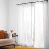 Set 2 cortinas velo con estampado y presillas ocultas 140x240 cm