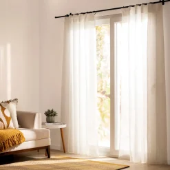 Set 2 cortinas velo con presillas ocultas 140x240 cm