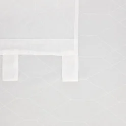 Set 2 cortinas velo estampado y presillas 140x240 cm