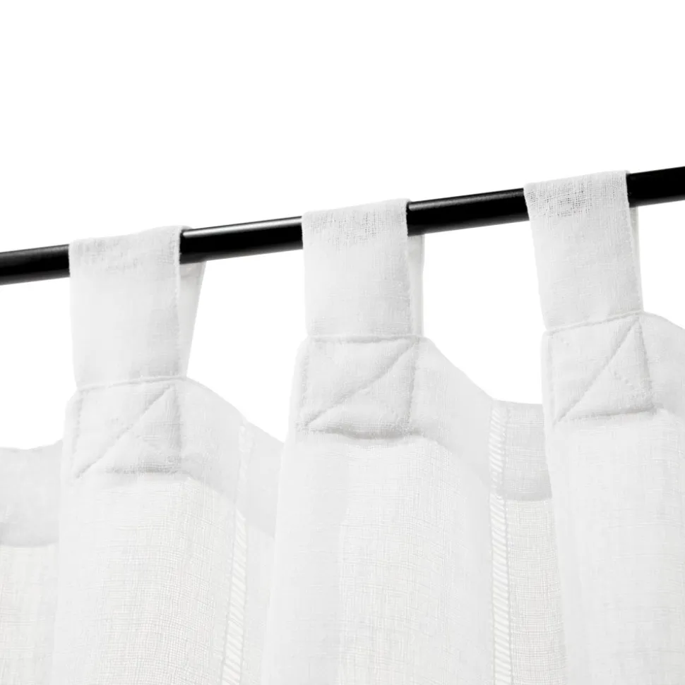 Set 2 cortinas velo tipo lino con presillas 140x240 cm