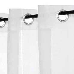 Set 2 cortinas velo tipo lino con ojetillos 140x240 cm