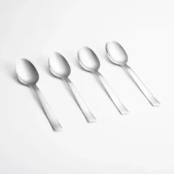 Set 4 cucharitas para postre de acero inoxidable