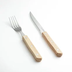 Set cuchillería para asado de acero inoxidable para 6 personas