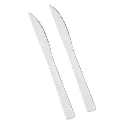 Set 2 cuchillos con filo de acero inoxidable