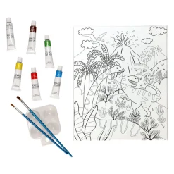 Set de bastidor con pinturas y diseño 24x30 cm
