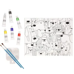 Set de bastidor con pinturas y diseño 24x30 cm