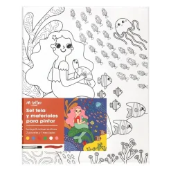 Set de bastidor con pinturas y diseño 24x30 cm