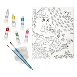 Set de bastidor con pinturas y diseño 24x30 cm
