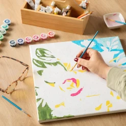 Set de bastidor y materiales para pintar 35x35 cm