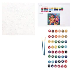 Set de bastidor y materiales para pintar 35x35 cm