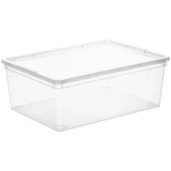 Set de 2 cajas de plástico 6 Litros 34x19x12 cm