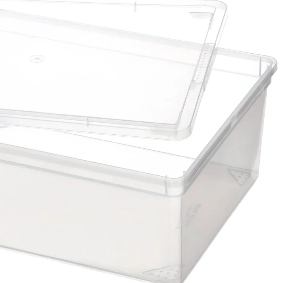 Set de 2 cajas de plástico 10.5 Litros 36,5x26x14 cm